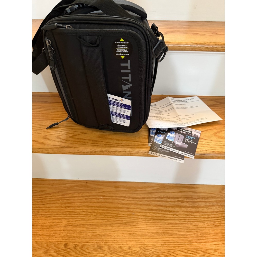 Titan Arctic Zone Expandable Lunch Box w/ 2 Ice Walls + Leak Proof Container Set